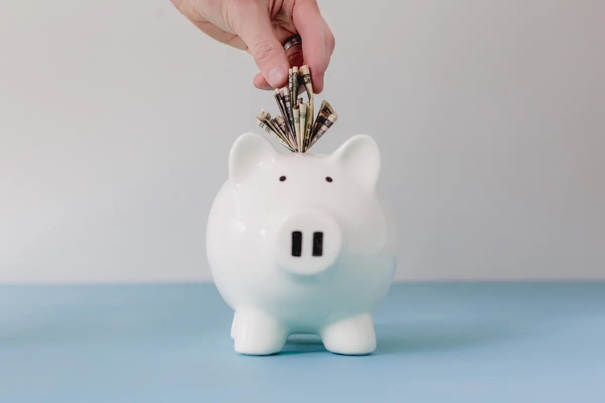 Saving money, representing financial services technology investment